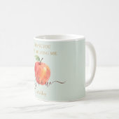 水の色アップル先生 – サンキューギフト コーヒーマグカップ (正面右)