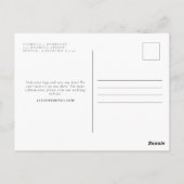 水の色アトランティックシティニュージャージーシティスカイライン ポストカード (裏面)