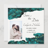 水の色アナスタシア結婚式の日付を保存 (正面)