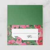 水の色アネモネグリーン結婚ズ プレイスカード (外部開封)