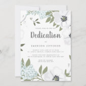 水の色アネモネ献身 招待状 (正面)