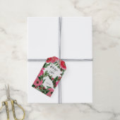 水の色アネモン結婚ズ ギフトタグ (より糸付き)