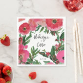 水の色アネモン結婚ズ スタンダードランチョンナプキン (インサイチュ)