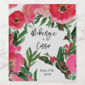 水の色アネモン結婚ズ ワインラベル (シングルラベル)