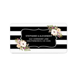 水の色アネモン開花アドレスラベル ラベル