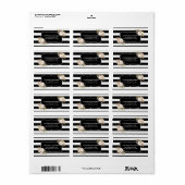 水の色アネモン開花アドレスラベル ラベル (フルシート)