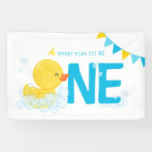 水の色アヒルああ何のおもしろいは1つのパーティー 横断幕 (横)