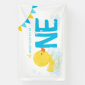 水の色アヒルああ何のおもしろいは1つのパーティー 横断幕 (縦)