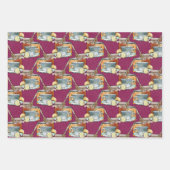 水の色アフタヌーンティー&ハニー ラッピングペーパーシート (正面)