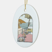 水の色アマカラフルルフィ海岸,イタリア セラミックオーナメント (左)