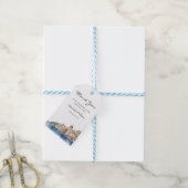 水の色アマルフィコーストイタリア宛先のお気に入り ギフトタグ (より糸付き)