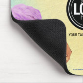 水の色アートをカスタマイズしたアイスクリームテーマ マウスパッド (コーナー)