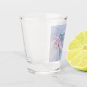 水の色アートビーナス女神の愛の精神デザイン ショットグラス (左)