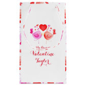 水の色アートラブバーズバレンタイン抱き枕 スモールペーパーバッグ (裏面)