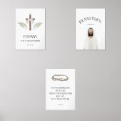 水の色イエスは3つのポスターのセットを復活させた (正面)