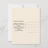 水の色イエス・キリスト教の復活祭 カード (裏面)