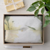 水の色イエローカーネーションフローラ切り離し 薄葉紙 (ギフト)