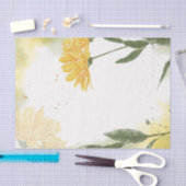 水の色イエローカーネーションフローラ切り離し 薄葉紙 (クラフト)