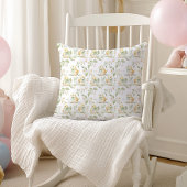 水の色イエローチクイースターパターン子供部屋 クッション