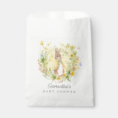 水の色イエローピーターうさぎ赤ちゃんシャワー フェイバーバッグ (正面)