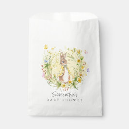 水の色イエローピーターうさぎ赤ちゃんシャワー フェイバーバッグ