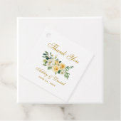 水の色イエローフローラ金ゴールド結婚の感謝 フェイバータグ (インサイチュ)