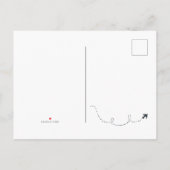 水の色イギリスUKロンドン宛先ウェディング 案内ポストカード (裏面)