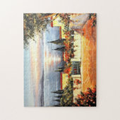 水の色イタリアの風光明媚な夏 ジグソーパズル (縦)