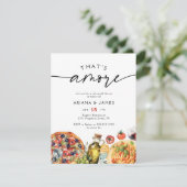 水の色イタリアンはアモーレハーサルディナー 招待状 (スタンド正面)