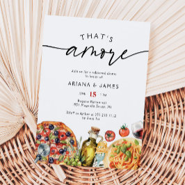 水の色イタリアンはアモーレハーサルディナー 招待状