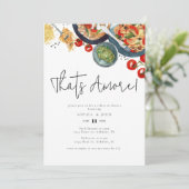 水の色イタリアンアモアだ！リハーサルディナー 招待状 (スタンド正面)