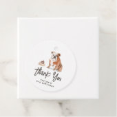 水の色イングリッシュブルドッグ誕生日ありがとう フェイバータグ (インサイチュ)