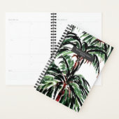 水の色インスパイアのヤシの木 プランナー手帳 (ディスプレー)