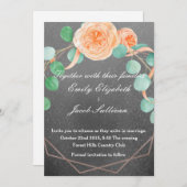 水の色インスパイアの結婚金のデイジー-ティール(緑がかった色)サ セーブザデート (正面/裏面)