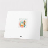 水の色イースターイラストレーションカード カード (裏面)