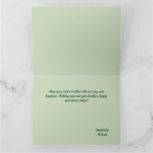 水の色イースターイラストレーションカード カード (内部)