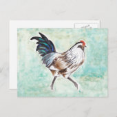 水の色イースターイーガールースター シーズンポストカード (正面/裏面)