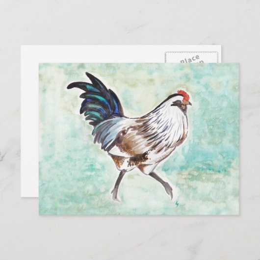 水の色イースターイーガールースター シーズンポストカード (正面/裏面)