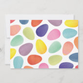 水の色イースターエッグブランチ招待状 招待状 (裏面)