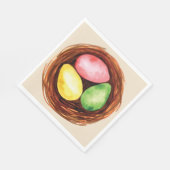 水の色イースターエッグ。 スタンダードランチョンナプキン (角)