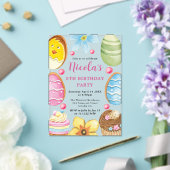 水の色イースタークッキー第5誕生日 アクリル招待状 (インサイチュ (ウェディング))