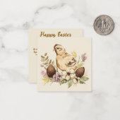 水の色イースターグリーティングカード ノートカード (正面/裏面インサイチュ)