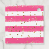 水の色イースターシック春の花ベビーシャワー フェイバータグ (裏面)