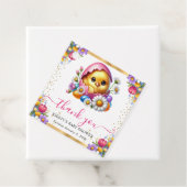 水の色イースターシック春の花ベビーシャワー フェイバータグ (インサイチュ)