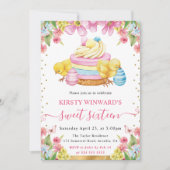 水の色イースターチックスとケーキ春甘い16 招待状 (正面)