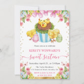 水の色イースターチックスとケーキ春甘い16 招待状 (正面)