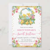 水の色イースターチックスと卵の春甘い16 招待状 (正面)