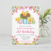 水の色イースターチックス春21st誕生日 招待状 (スタンド正面)