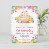 水の色イースターチックス春21st誕生日 招待状 (スタンド正面)