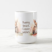 水の色イースターバニーキスセラミックマグ コーヒーマグカップ (中央)